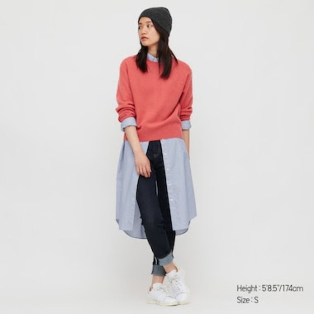 Uniqlo Lambswool Sweater (pink)